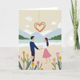 Valentinstag Kunstkarte Feiertagskarte