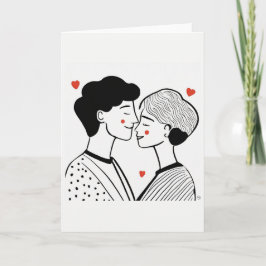 Valentinstag Kunstkarte Feiertagskarte