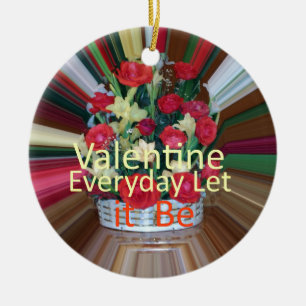 Valentinstag Kunstposter Keramikornament