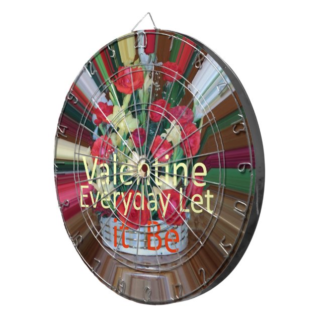 Valentinstag-Kunstprint Dartscheibe (Vorderseite rechts)