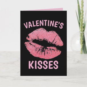 VALENTINSTAG-KÜSSE ROMANTISCHE GRUßKARTE KARTE