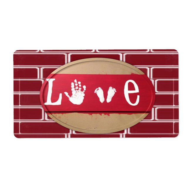 Valentinstag Labels Liebe (Vorne)