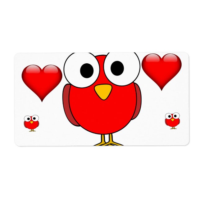 Valentinstag Labels Owl (Vorne)