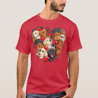 Valentinstag Labrador Herzlicher Hund Lover Men T-Shirt
