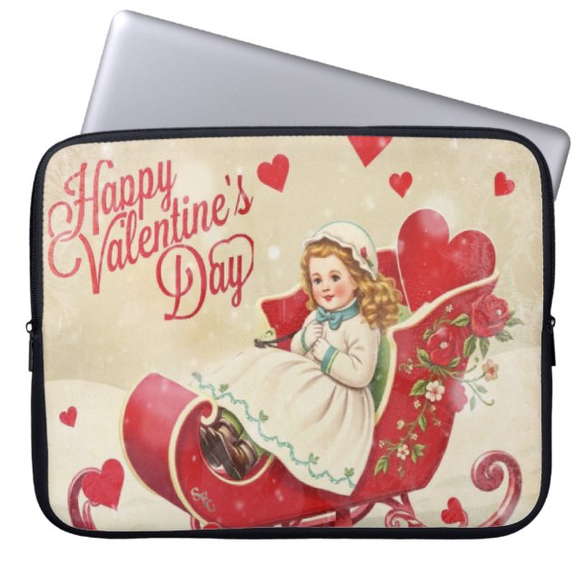 Valentinstag Laptopschutzhülle (Vorderseite)