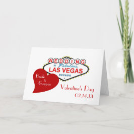 Valentinstag Las Vegas Hochzeitskarte Feiertagskarte