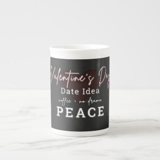 Valentinstag-Latte-Mug Prozellantasse