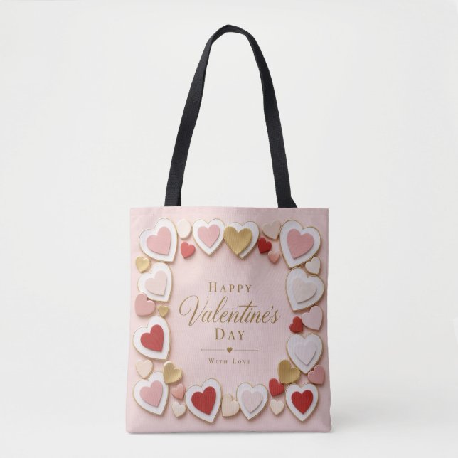 Valentinstag-Layered-Heart-Rahmen-Rand (Vorderseite)