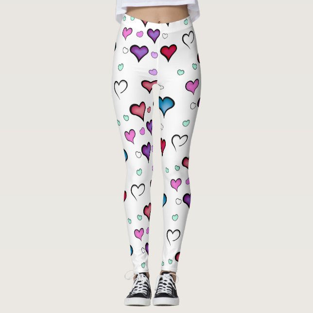 Valentinstag Leggings (Vorderseite)