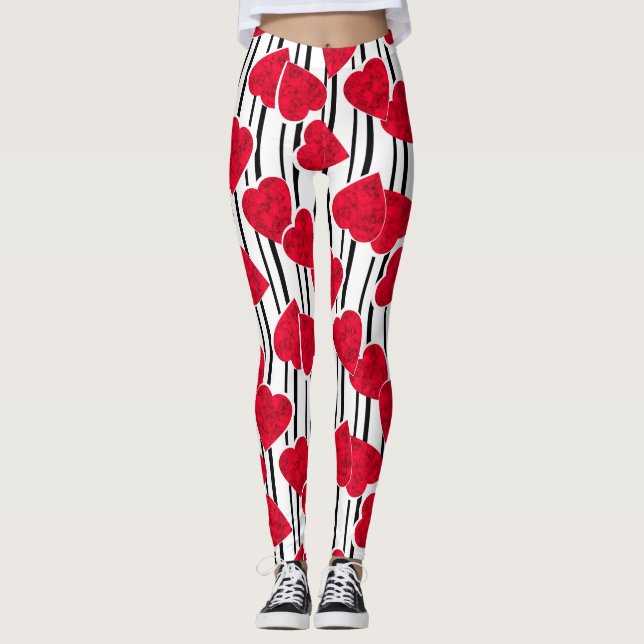 Valentinstag Leggings (Vorderseite)