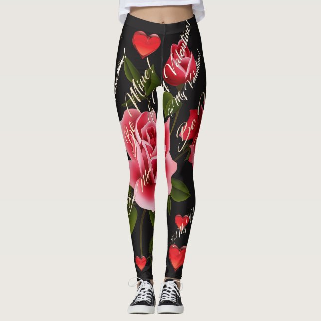 Valentinstag Leggings (Vorderseite)