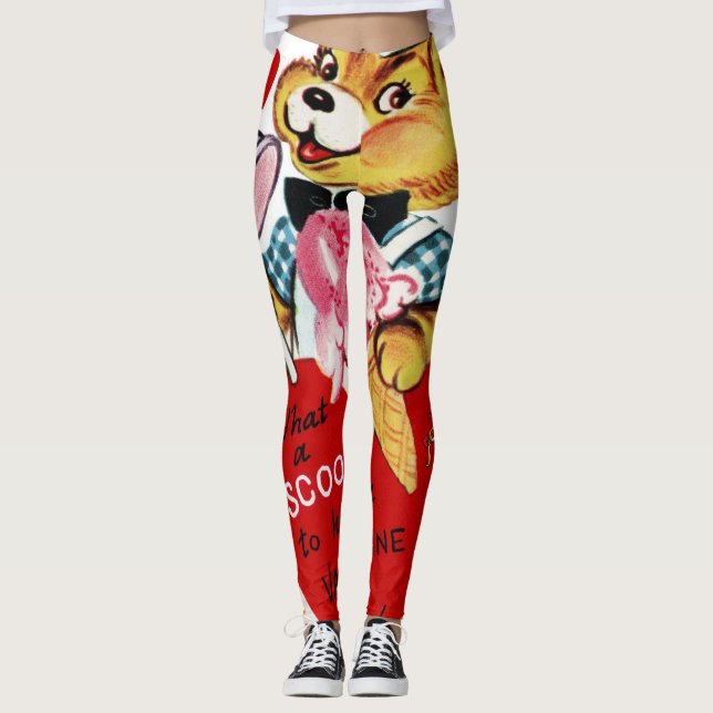 Valentinstag Leggings Lang (Vorderseite)