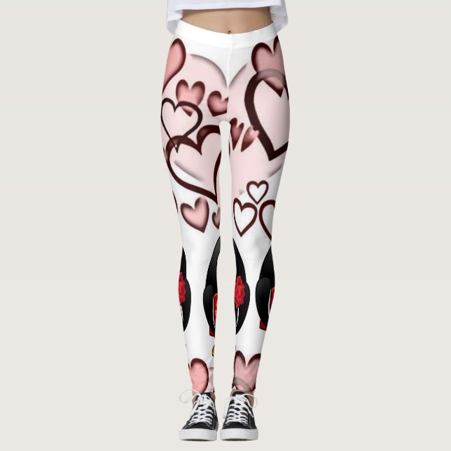 Valentinstag Leggings Lang (Vorderseite)