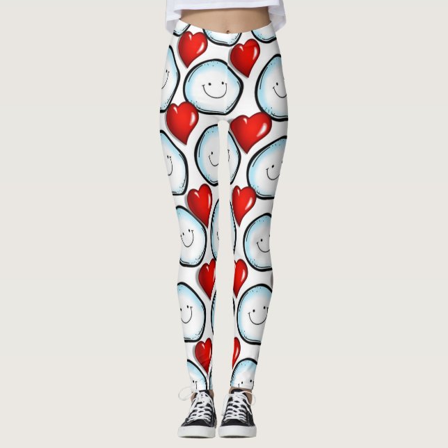 Valentinstag Leggings Lang (Vorderseite)