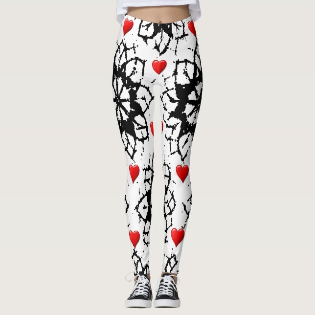 Valentinstag Leggings Lange (Vorderseite)
