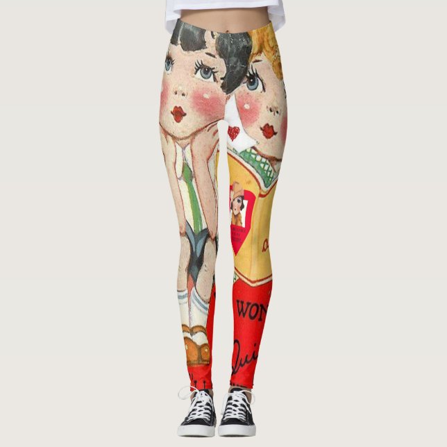 Valentinstag Leggings Lange (Vorderseite)