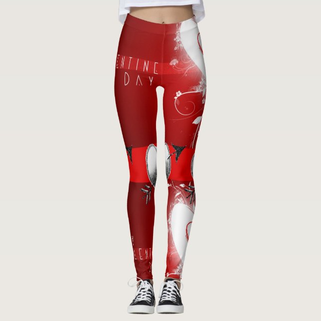 Valentinstag Leggings Lange (Vorderseite)