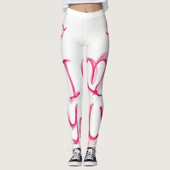 Valentinstag Leggings Lange (Vorderseite)