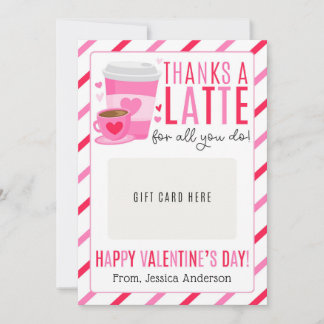 Valentinstag-Lehrergeschenkkartenhalter Einladung