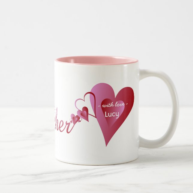 Valentinstag Lehrerin Tasse (Rechts)