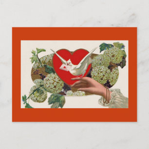 Valentinstag Liebe Brief Herz Postkarte