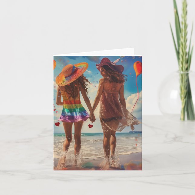 Valentinstag Liebe Digitale Kunst Feiertagskarte (Vorderseite)