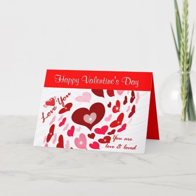 Valentinstag,Liebe_ Feiertagskarte (Vorderseite)