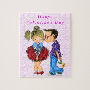Valentinstag Liebe Geschenkpuzzle mit Niedlichem P Puzzle