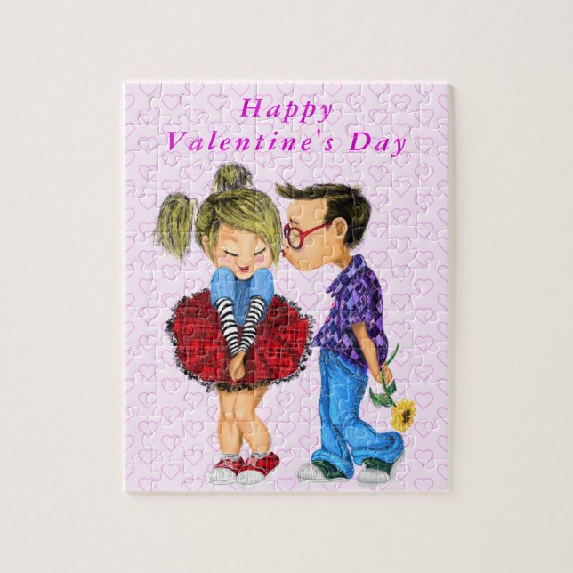 Valentinstag Liebe Geschenkpuzzle mit Niedlichem P Puzzle (Vertikal)