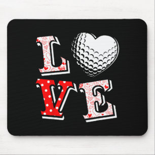 Valentinstag Liebe Golf Herz Valentinstag Frauen M Mousepad