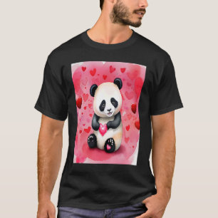 Valentinstag Liebe Herz Panda Girlfriend Fiancé T-Shirt
