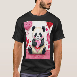 Valentinstag Liebe Herz Panda Girlfriend Fiancé T-Shirt