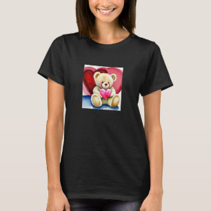 Valentinstag Liebe Herzchen Bär Teddy Girlfriend F T-Shirt