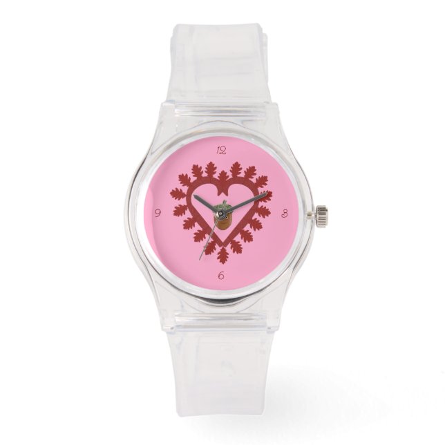 Valentinstag Liebe Herzenslust Armbanduhr (Vorderseite)