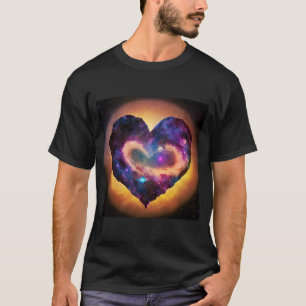 Valentinstag Liebe Herzgalaxie Girlfriend Fianc T-Shirt