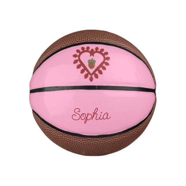 Valentinstag Liebe Herzogin Individuelle Name Mini Basketball (Vorderseite)