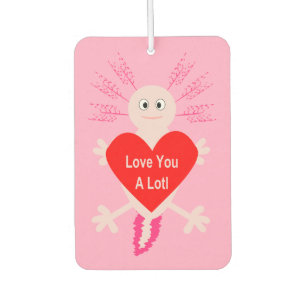Valentinstag Liebe Herzstück Axolotl Autolufterfrischer
