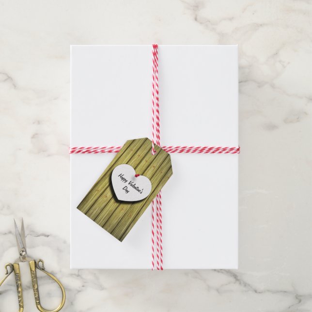 Valentinstag Liebe Herzstück Geschenkanhänger (Mit Garn)