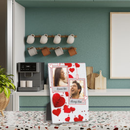 Valentinstag Liebe Hört Custom Couple Foto Fotoplatte