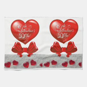 Valentinstag-Liebe-Küchen-Handtuch Geschirrtuch