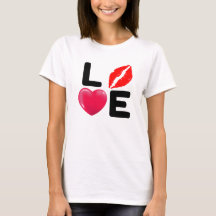Valentinstag LIEBE Küss und Herz
