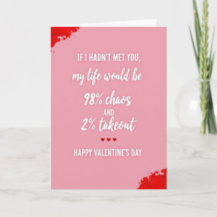 Valentinstag Liebe Mein Leben Chaos Karte