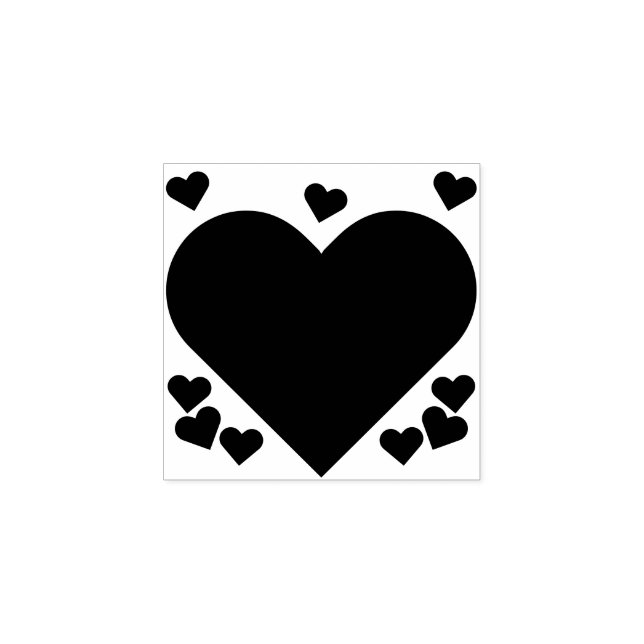Valentinstag Liebe Niedlich Hearts DIY Kunstwerk H Gummistempel (Prägung)
