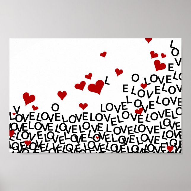 Valentinstag Liebe Poster (Vorne)