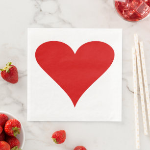 Valentinstag Liebe Romantische Herzform Serviette