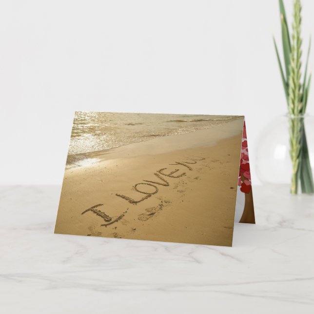 Valentinstag Liebe Romantisches Schicksal Feiertagskarte (Vorderseite)