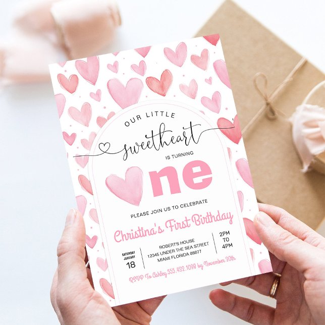 Valentinstag Liebe Rosa Geburtstag Einladung (Von Creator hochgeladen)