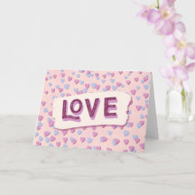 Valentinstag Liebe Rosa und Blaue Herzen