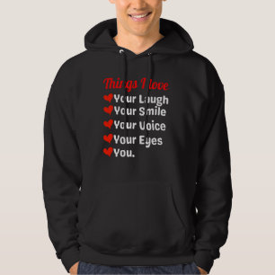 Valentinstag Liebe Sprichwort Herz für ihn ihre Mä Hoodie