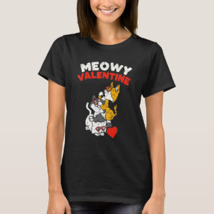 VALENTINSTAG Liebe Süße Kätzchen Katze Frauen Mädc T-Shirt